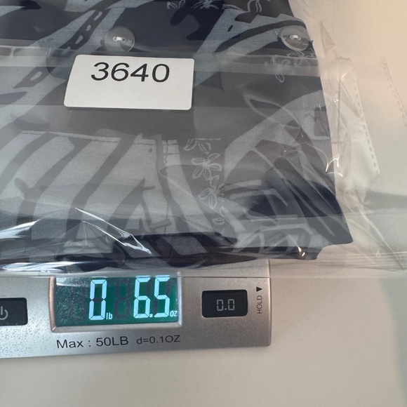 Hula Bay Hawaiian Shirt Men Medium NEW Blue Button Up Short Sleeve Rayon Tribal - Picture 11 of 11